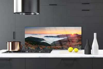 Dekor Szklany do Kuchni Majestat Gór nad Chmurami