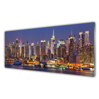 Panel Szklany Panorama Nowoczesnej Metropolii