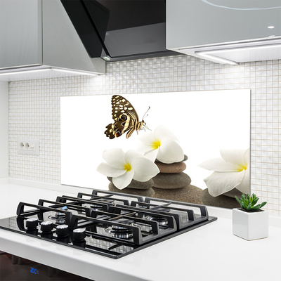 Panel nad blat kuchenny Motyl na Kamiennej Orchidei