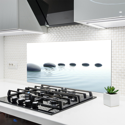 Panel Szklany Spokój Zen: Kamienie i Woda