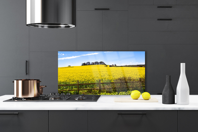 Szkło Ozdobne do Kuchni Bezkres Złocistych Pól