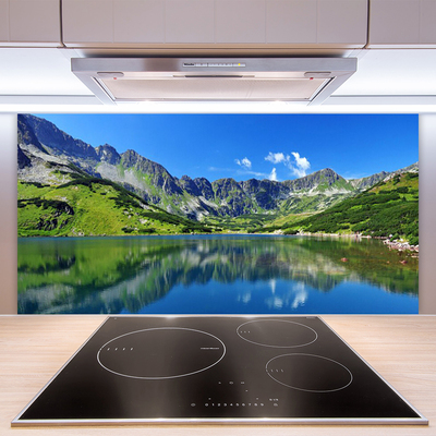 Panel Szklany Spokój Górskiego Jeziora