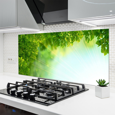 Panel Szklany Botaniczny Detal Liści