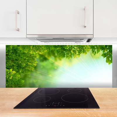 Panel Szklany Botaniczny Detal Liści