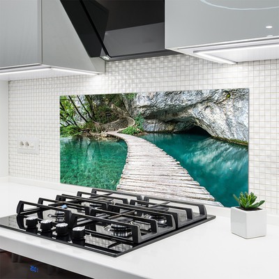 Panel Szklany Most nad Cichym Jeziorem