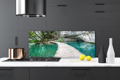 Panel Szklany Most nad Cichym Jeziorem