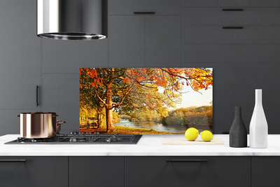 Panel nad blat kuchenny Drzewo nad Lustrem Jeziora