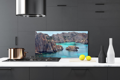 Panel Szklany Piaszczysta Zatoka wśród Skał