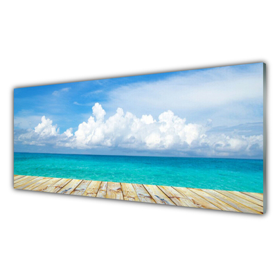 Szkło do Kuchni na Ścianę Molo prowadzące w Nieznane