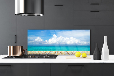 Szkło do Kuchni na Ścianę Molo prowadzące w Nieznane