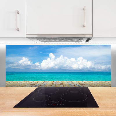 Szkło do Kuchni na Ścianę Molo prowadzące w Nieznane