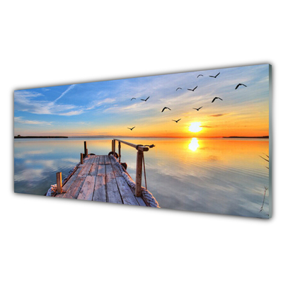 Szkło do Kuchni na Ścianę Most Wiszący nad Cieśniną