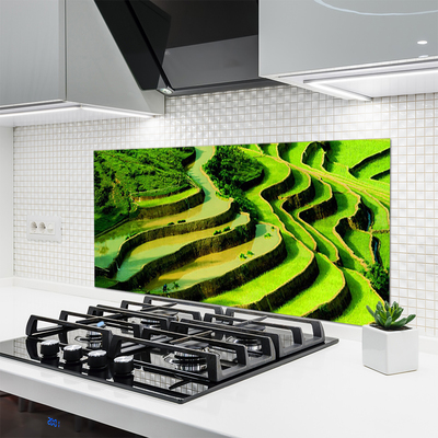 Panel Szklany Tarasy Ryżowe w Azji