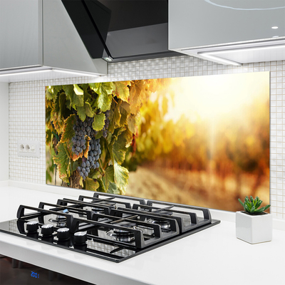 Panel Szklany Winna Winorośl w Detalu