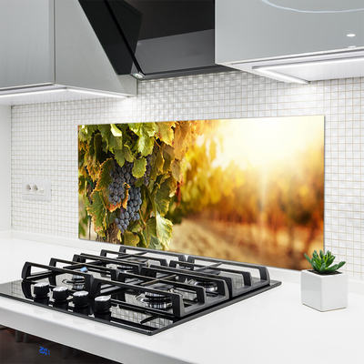 Panel Szklany Winna Winorośl w Detalu