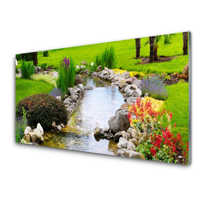 Panel Szklany Ogród Jezioro Przyroda