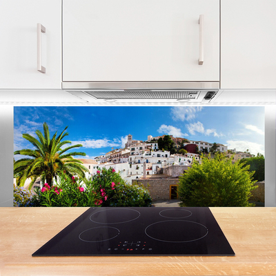 Panel nad blat kuchenny Tropikalna Metropolia pod Palmami