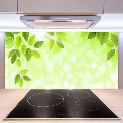 Panel Szklany Organiczny Motyw Liści