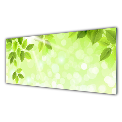 Panel Szklany Organiczny Motyw Liści