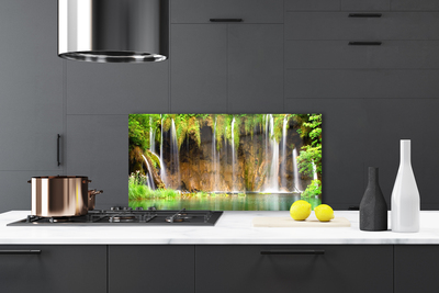 Panel Szklany Jezioro pod Górskim Wodospadem