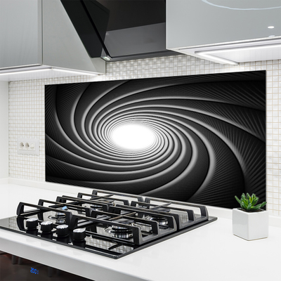 Panel Szklany do Kuchni Dynamiczny Rytm Kształtów