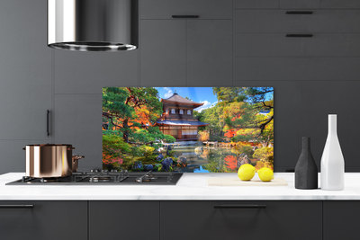 Panel Szklany do Kuchni Japoński Ogród Zen