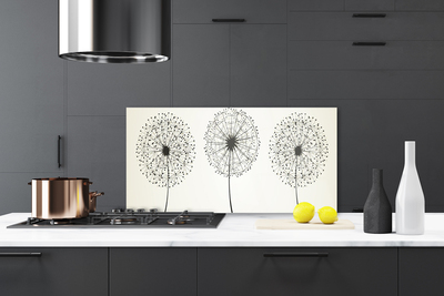 Szkło Dekoracyjne do Kuchni Harmonijna Flora Ogrodowa