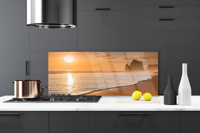 Panel Szklany Słoneczny Dzień na Plaży