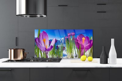 Szkło Ozdobne do Kuchni Świeżość Kwiatów Polnych