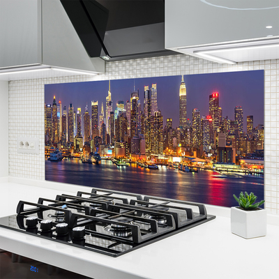 Panel Szklany Światła Wielkiego Miasta