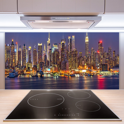 Panel Szklany Światła Wielkiego Miasta