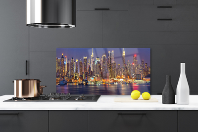 Panel Szklany Światła Wielkiego Miasta