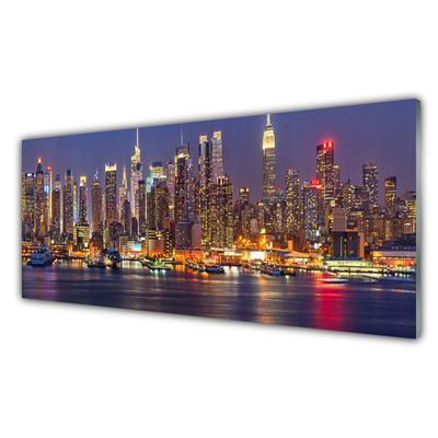 Panel Szklany Światła Wielkiego Miasta