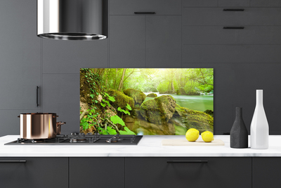 Panel Szklany do Kuchni Spokój Płynącej Wody