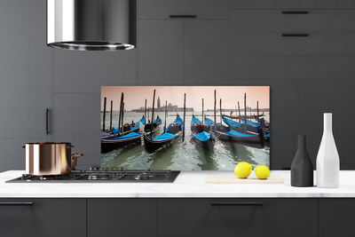 Panel nad blat kuchenny Przystań Łodzi nad Kanałem