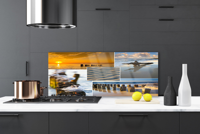 Panel nad blat kuchenny Lazurowy Ocean i Piasek