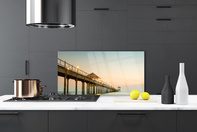 Szkło Dekoracyjne do Kuchni Most Wiszący Nad Zatoką