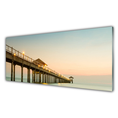 Szkło Dekoracyjne do Kuchni Most Wiszący Nad Zatoką