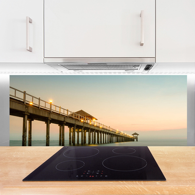 Szkło Dekoracyjne do Kuchni Most Wiszący Nad Zatoką