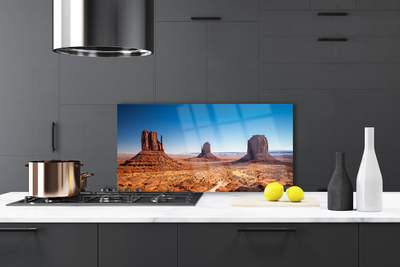 Szkło Dekoracyjne do Kuchni Skaliste Góry Na Pustyni