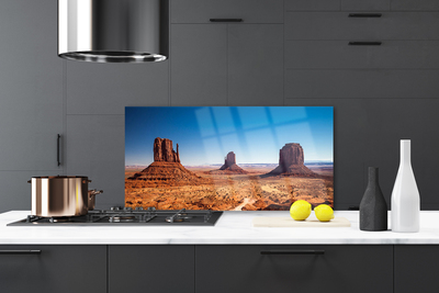 Szkło Dekoracyjne do Kuchni Skaliste Góry Na Pustyni