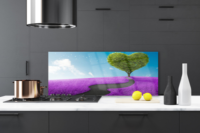 Dekor Szklany do Kuchni Ścieżka Przez Letnią Polanę