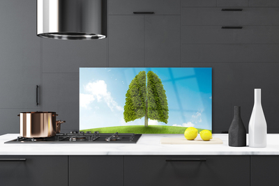 Dekor Szklany do Kuchni Zielone Płuca Natury