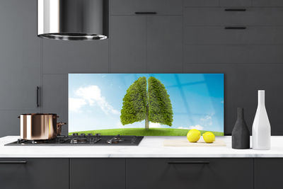 Dekor Szklany do Kuchni Zielone Płuca Natury