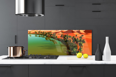 Panel Szklany Oaza Spokoju Na Pustyni