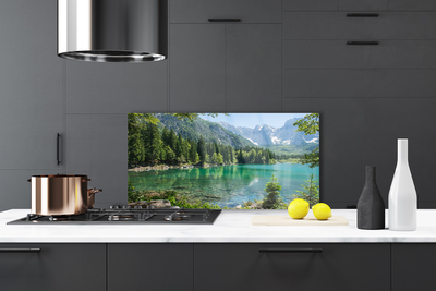 Panel Szklany Górski Pejzaż Nad Wodą