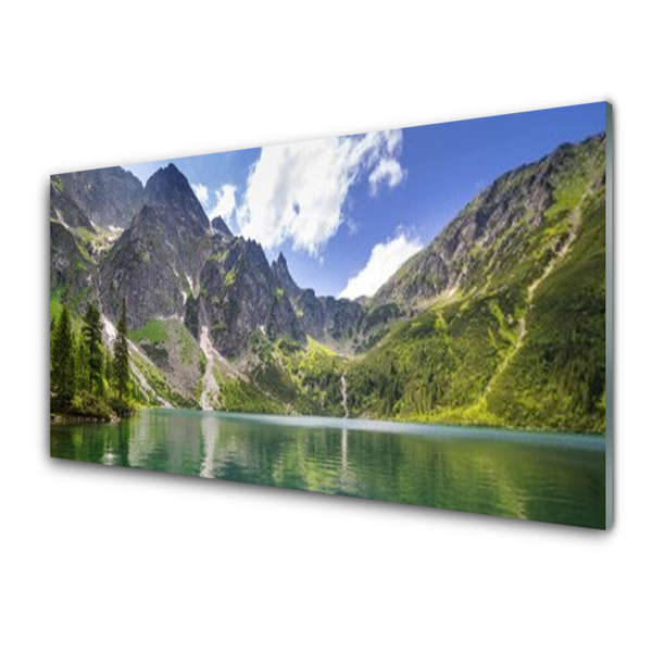 Panel Szklany Góra Jezioro Krajobraz