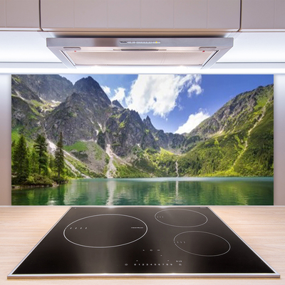 Panel Szklany Krystaliczne Jezioro W Górach