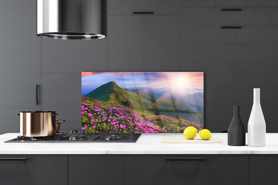 Panel nad blat kuchenny Kwiatowy Dywan U Stóp Gór