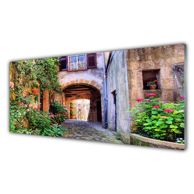 Panel Szklany Romantyczna Ścieżka W Mieście